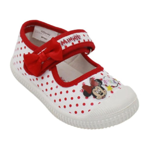 Scarpe in tela ballerine Minnie Bianche Lei Easy Shoes Bianco