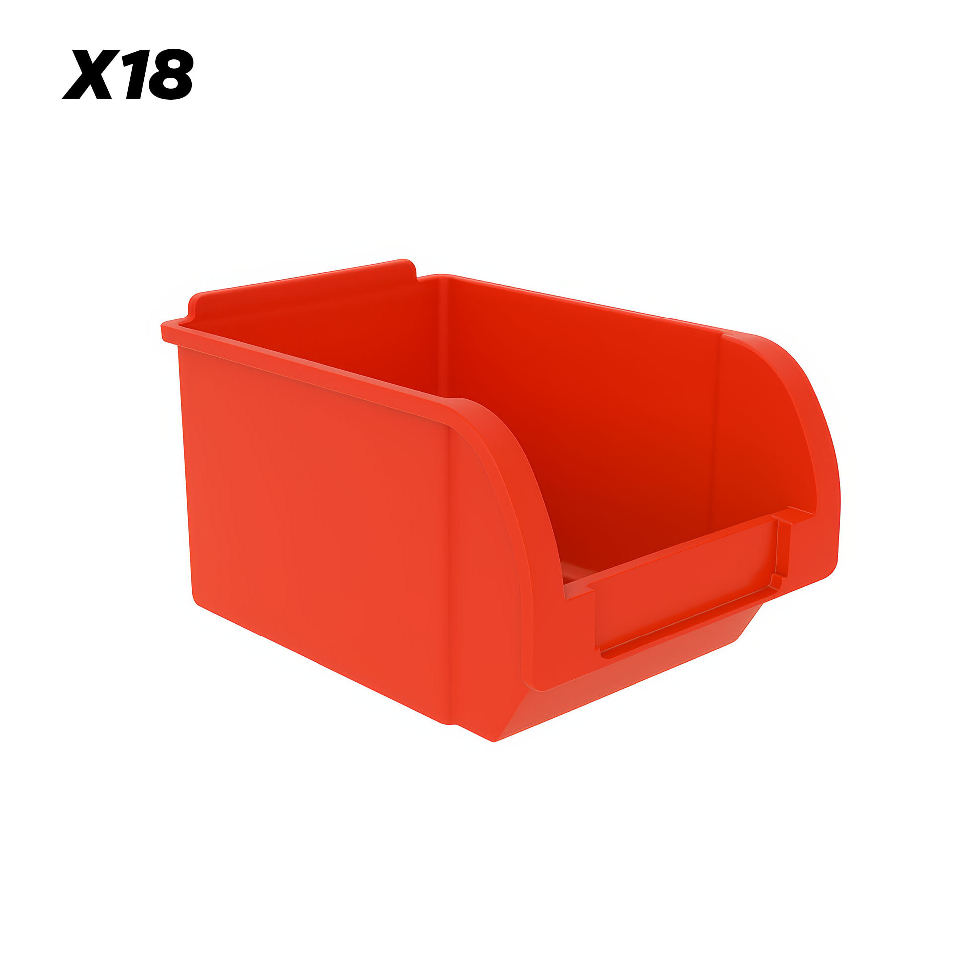 Peg Small - Pannello Portautensili da Parete 64x41 cm con 30 Box Contenitori Impilabili