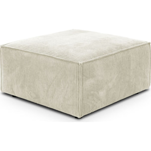 Pouf en velours côtelé - LIVIA