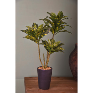 Areca Con Vaso. Altezza 55 Cm - Pezzi 1 - 40X55X40cm - Colore: Arancio - Bianchi Dino - Piante Artificiali