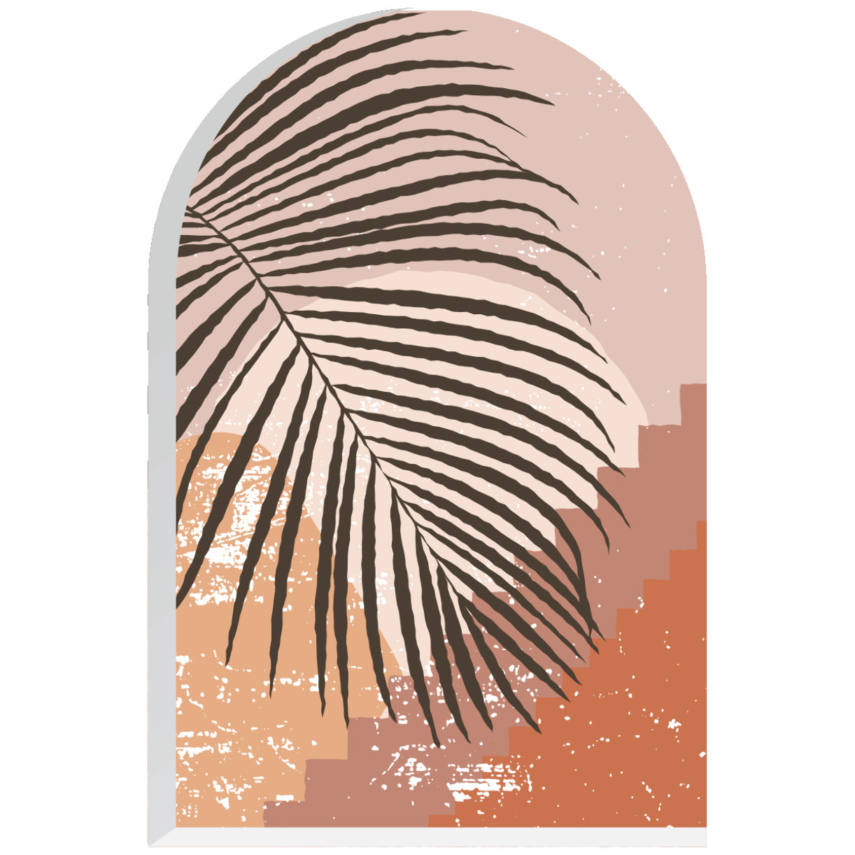 Papier peint intissé pré-encollé fresques géantes - ARCHE FEUILLE DE PALMIER AU MAROC