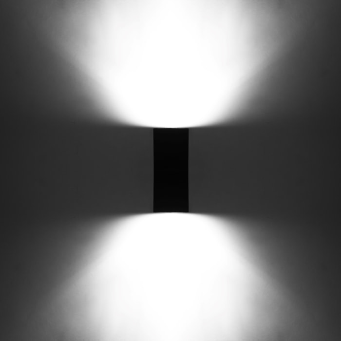 Forlight Existentes aplique exterior para bombilla Gu10 en color negro