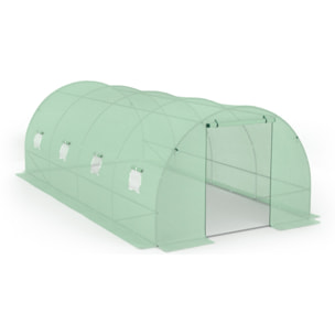 Serre 18m² verte - gamme maraichère