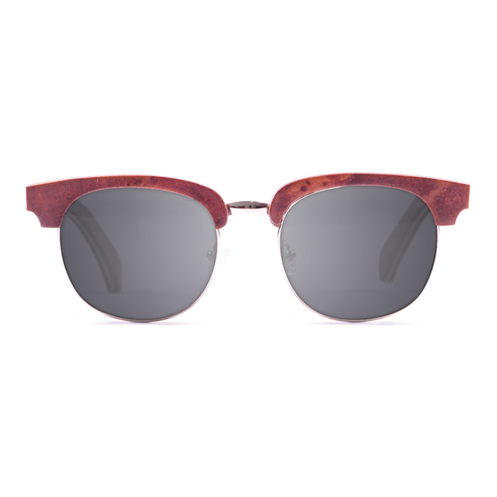 Gafas de sol KAU NEW YORK - De madera de secoya quemada / Ahumada