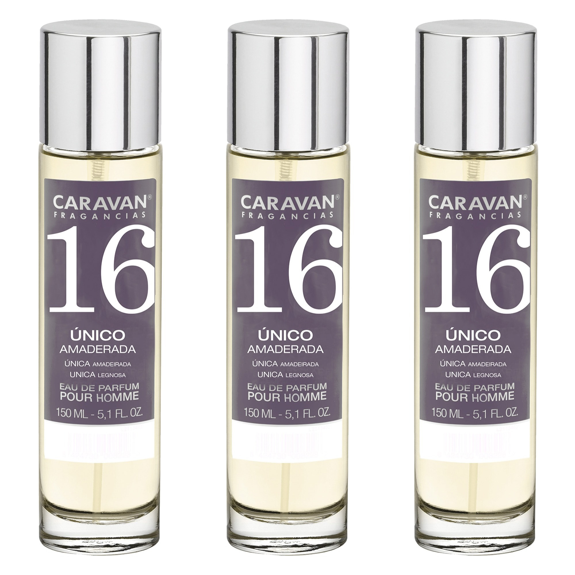 Caravan fragancias set de 3 frascos perfume de hombre nº16, de 150 ml