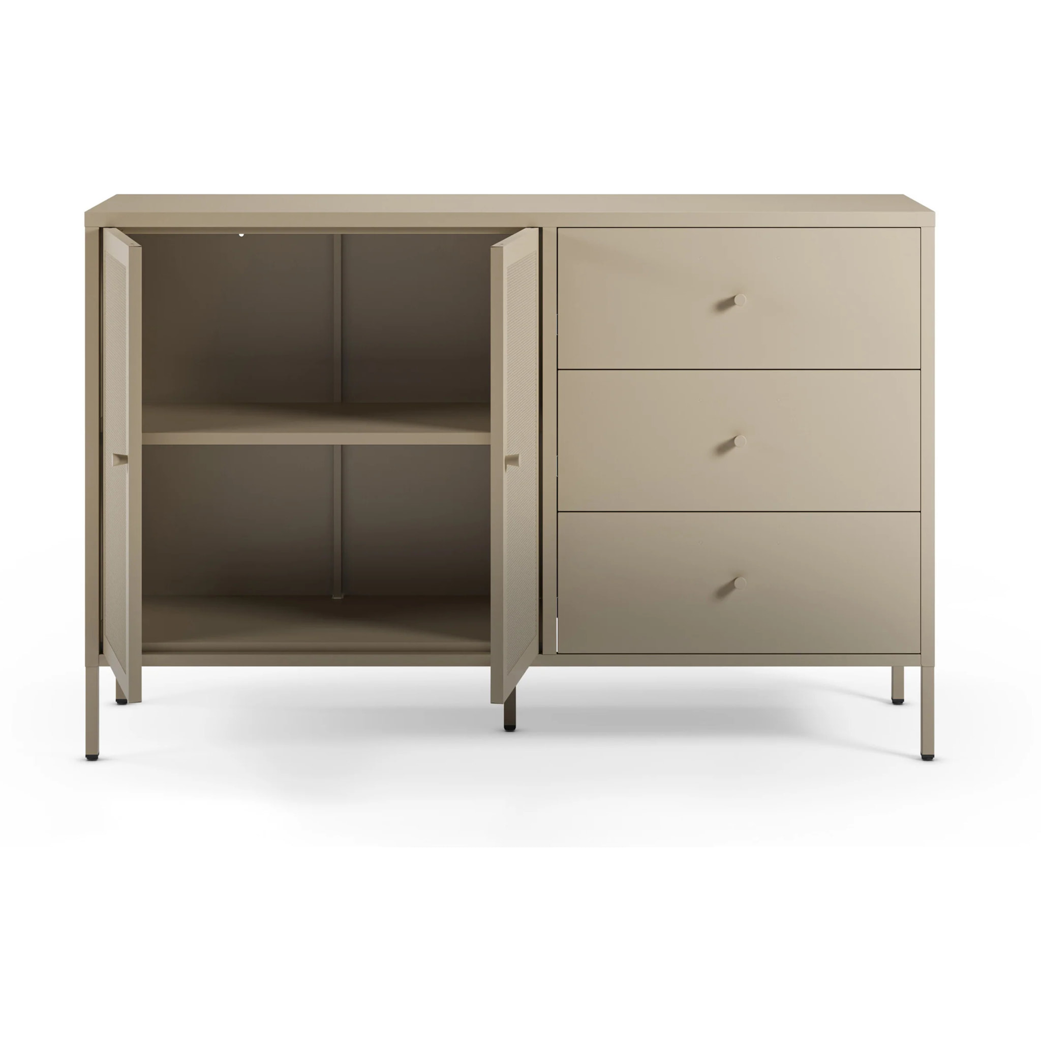 Buffet en metal beige - Latem