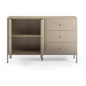 Buffet en metal beige - Latem
