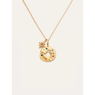 Pack Collar Charm Para Ti Mamá Baño Oro