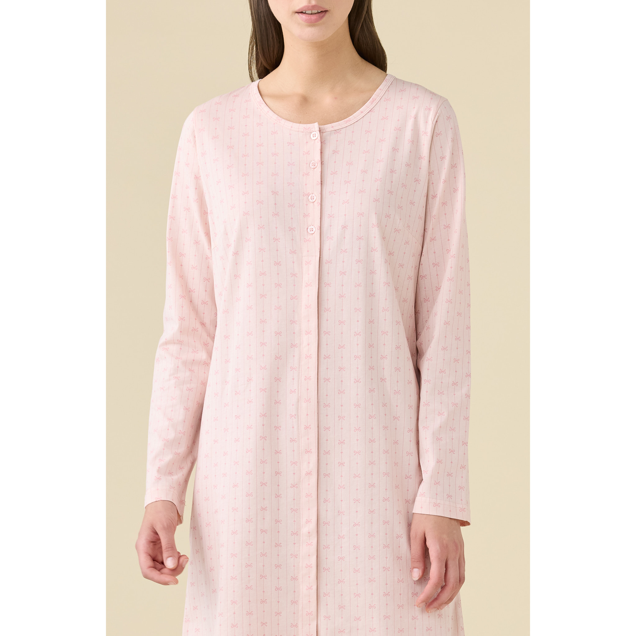 Camicia da notte donna estiva in cotone articolo romantic. Noidinotte