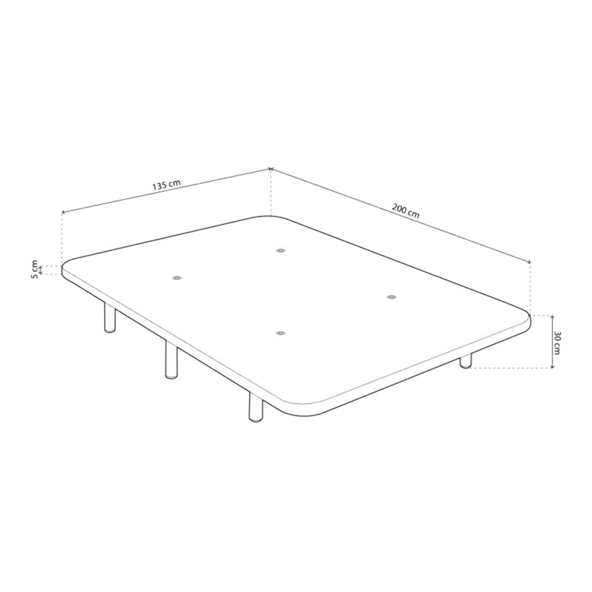 Base tapizada Air 3D Chocolate