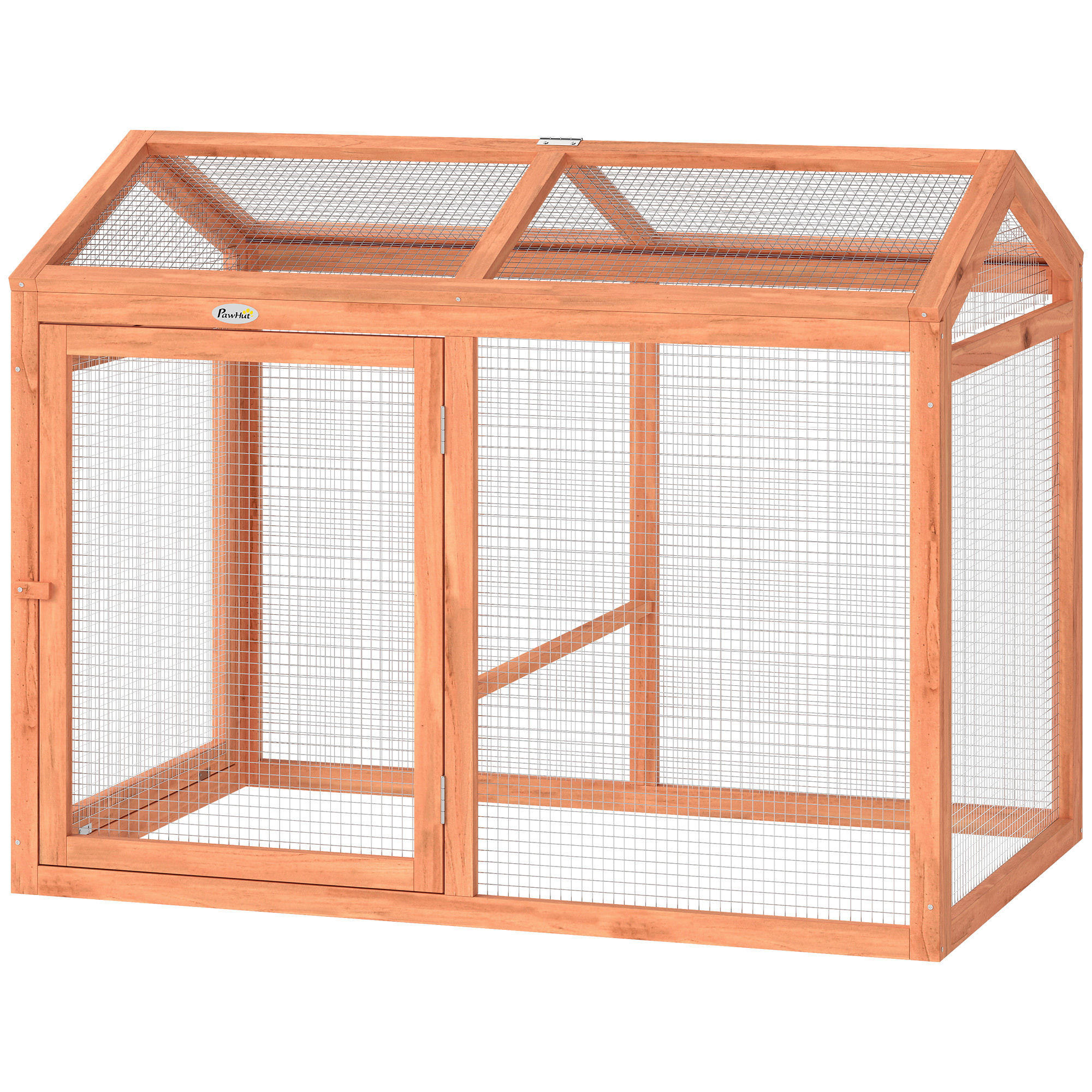 Poulailler modulable enclos extérieur pour 2 poules bois pré-huilé