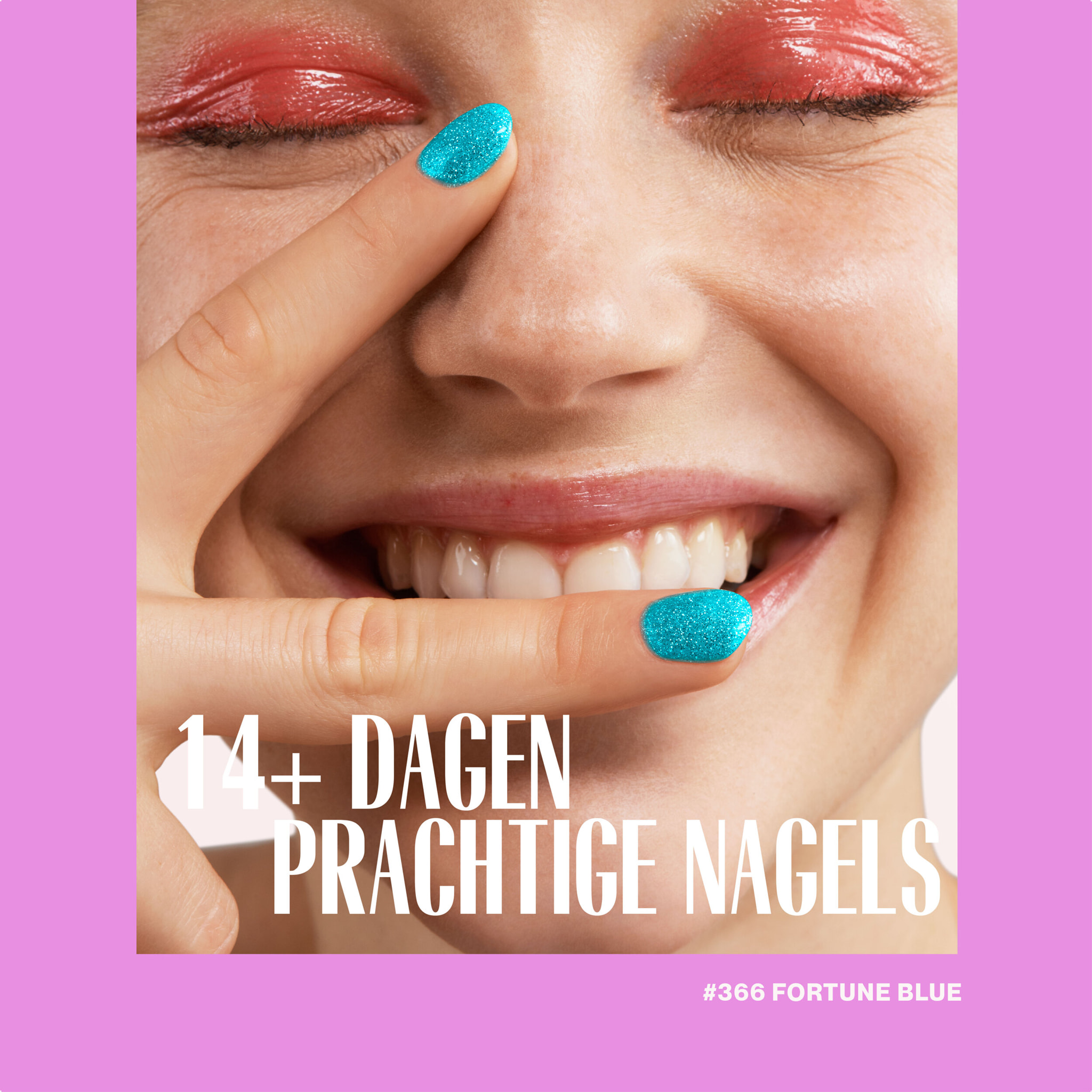 Pink Gellac Fortune Blue gellak nagellak 15ml - Glanzend Blauwe Gel Lak - Gelnagels Producten - Gel Nails