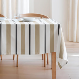 Nappe imprimée anti-tâches JUNIPER BEIGE