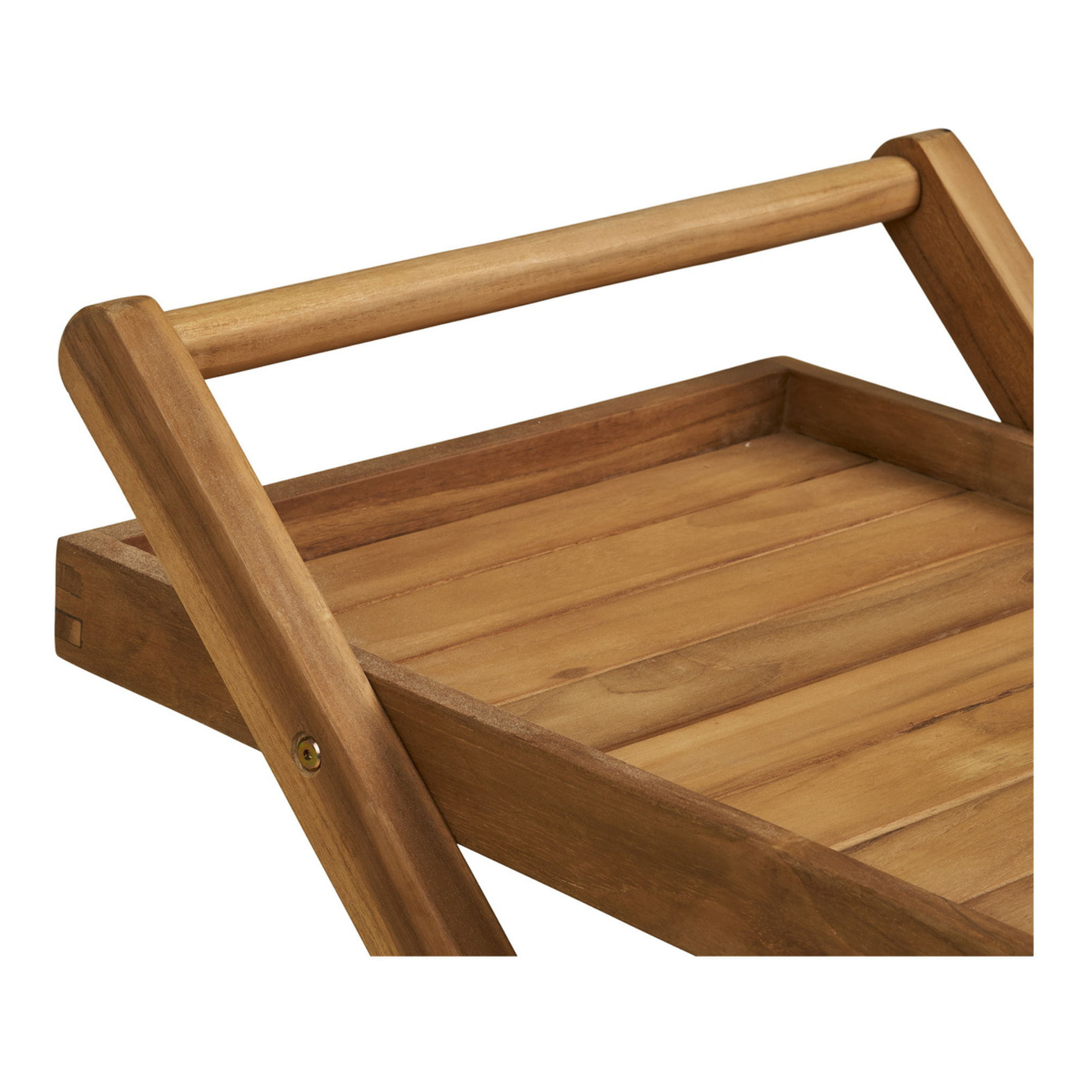 Carrello da servizio Pasaku in teak naturale 86×50×81 cm