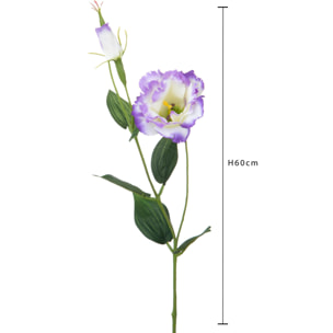 Lisianthus Composto Da 2 Fiori. Altezza 60 Cm - Pezzi 12 - 11,2X60X7,5cm - Colore: Altro - Bianchi Dino - Fiori Artificiali