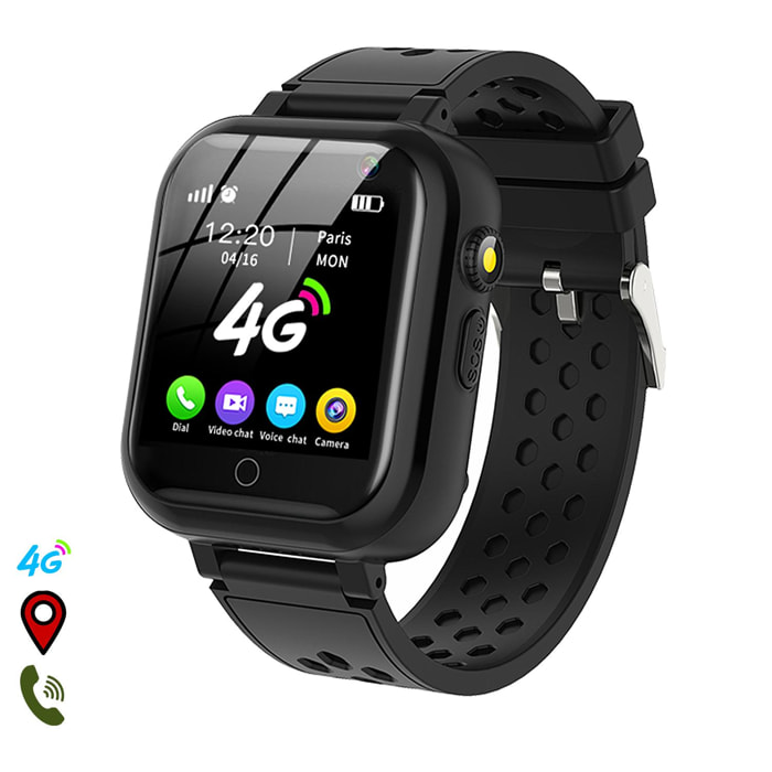 Smartwatch T16 4G localizador GPS,Wifi y LBS. Videollamada, micro chat, botón SOS.