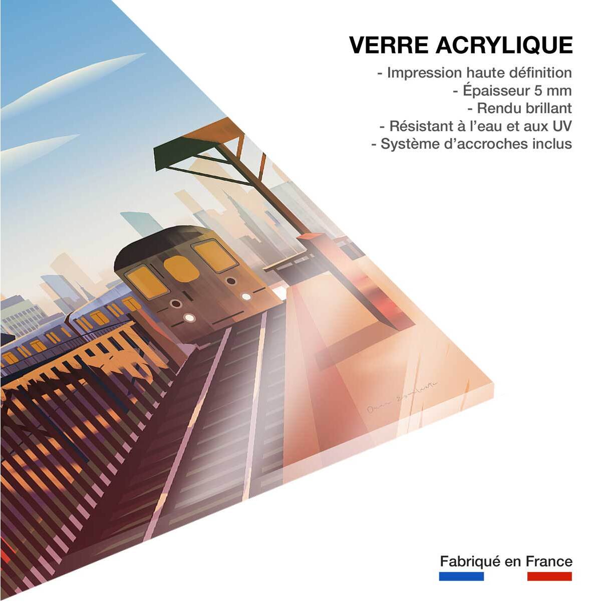 Tableau de voyage New York City Tableau plexiglas