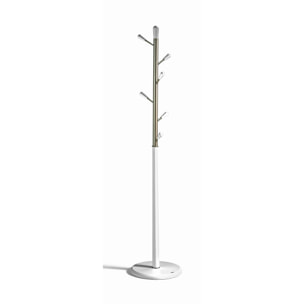 Perchero Ellie madera haya blanco 190x37x37 cm