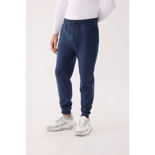 Pantalón deportivo hombre jogger con cintura ajustable azul marino