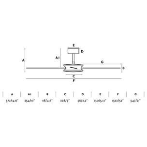 POLEA L Ventilateur rouille DC