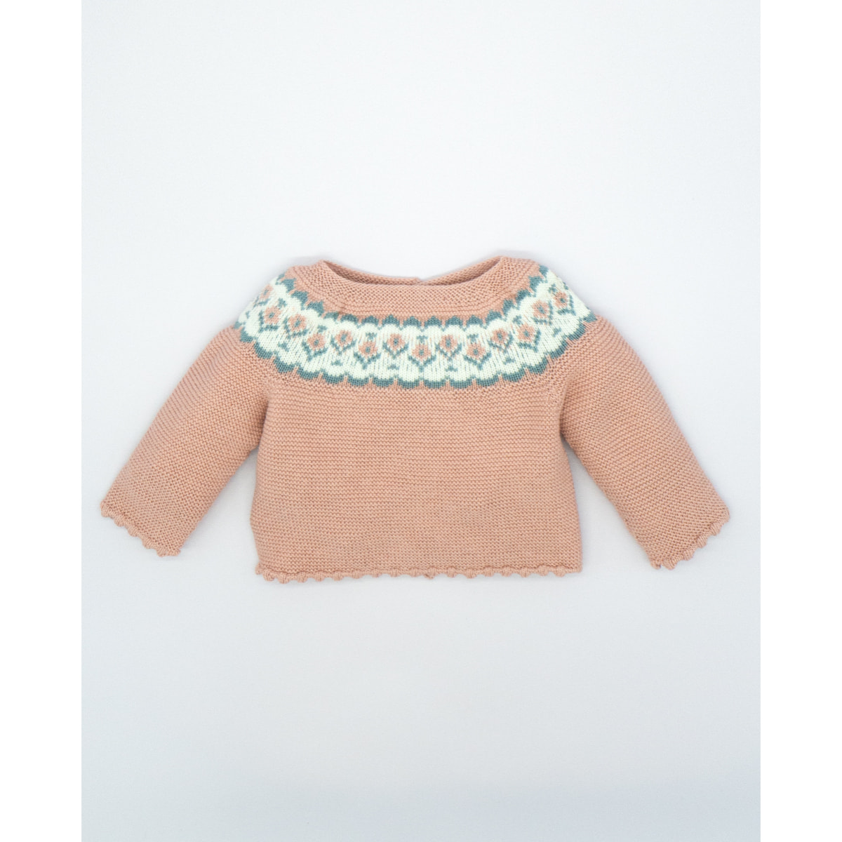 CHAQUETA JERSEY GRECA ROSA