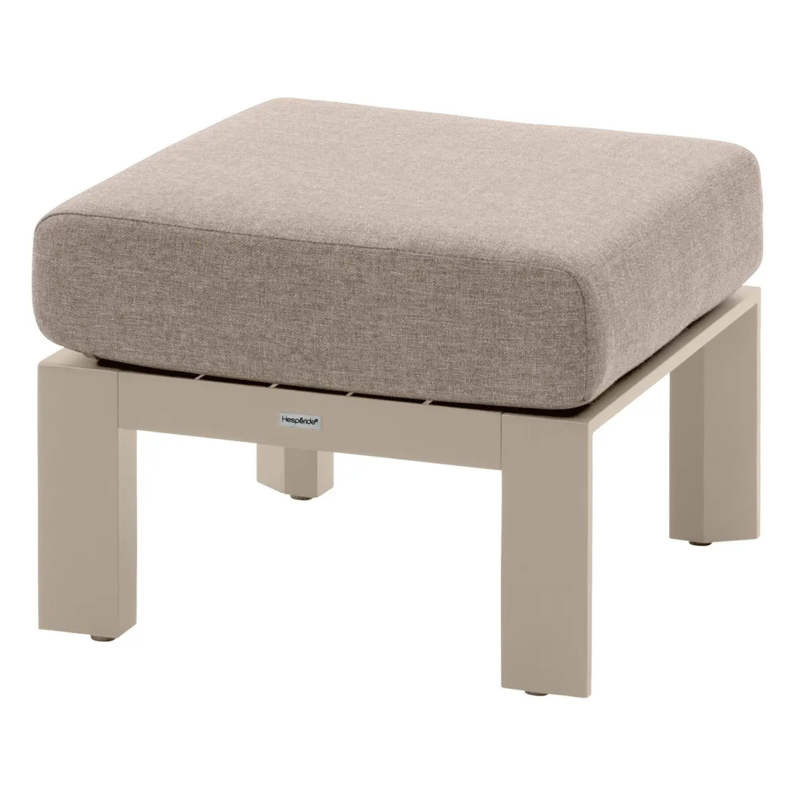 Pouf de jardin "Évasion" argile aluminium et oléfine