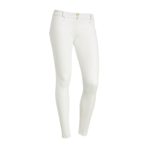 Pantaloni push up WR.UP® vita bassa in similpelle ecologica