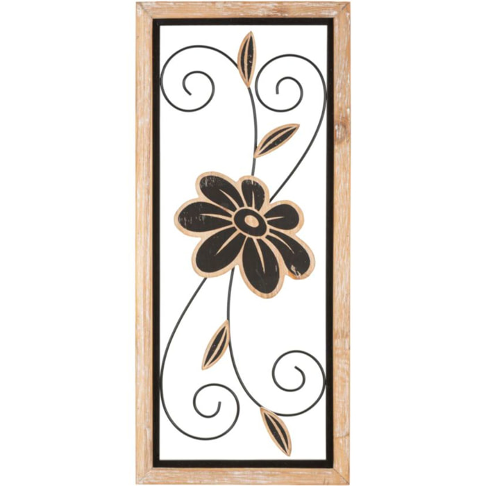 PANNELLO IN FERRO E LEGNO KOMAN -A- CM 26X2,5X60