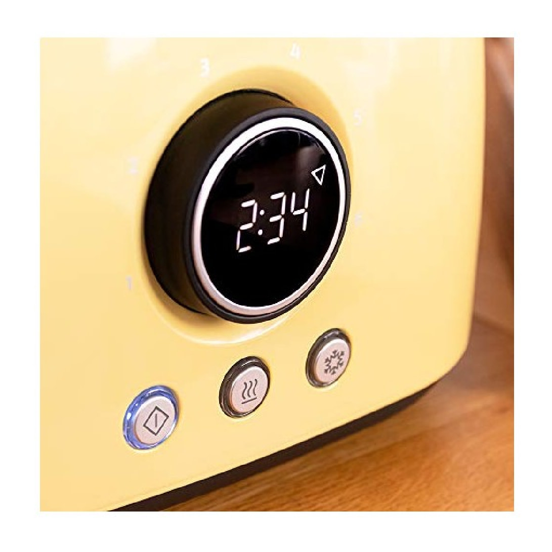 Cecotec Grille-pain vertical numérique ClassicToast 8000 Yellow Double