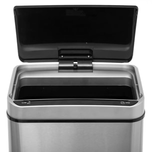 Poubelle automatique 40L Inox Sensor