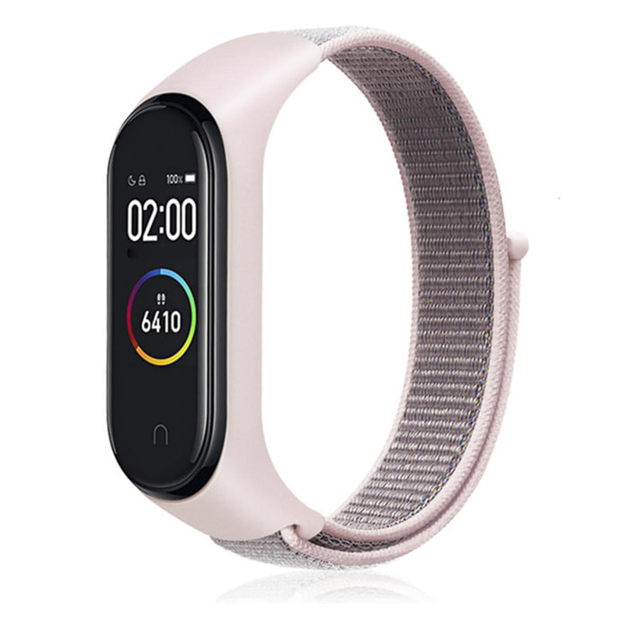 Correa de nylon con cierre de velcro Compatible con Xiaomi Band 3 y 4