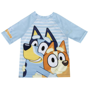 Camiseta Baño Bluey - Color Azul Claro