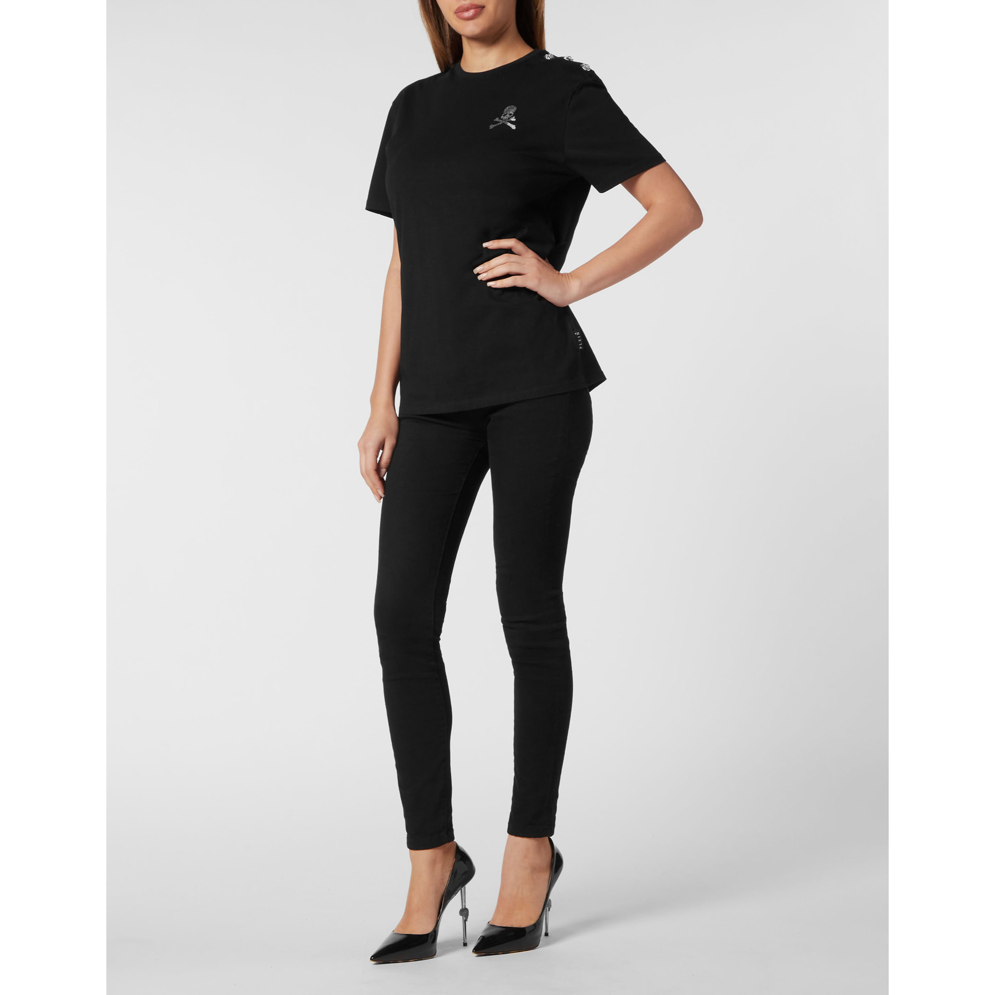 PHILIPP PLEIN Camiseta Hombre Fit SKULL&BONES