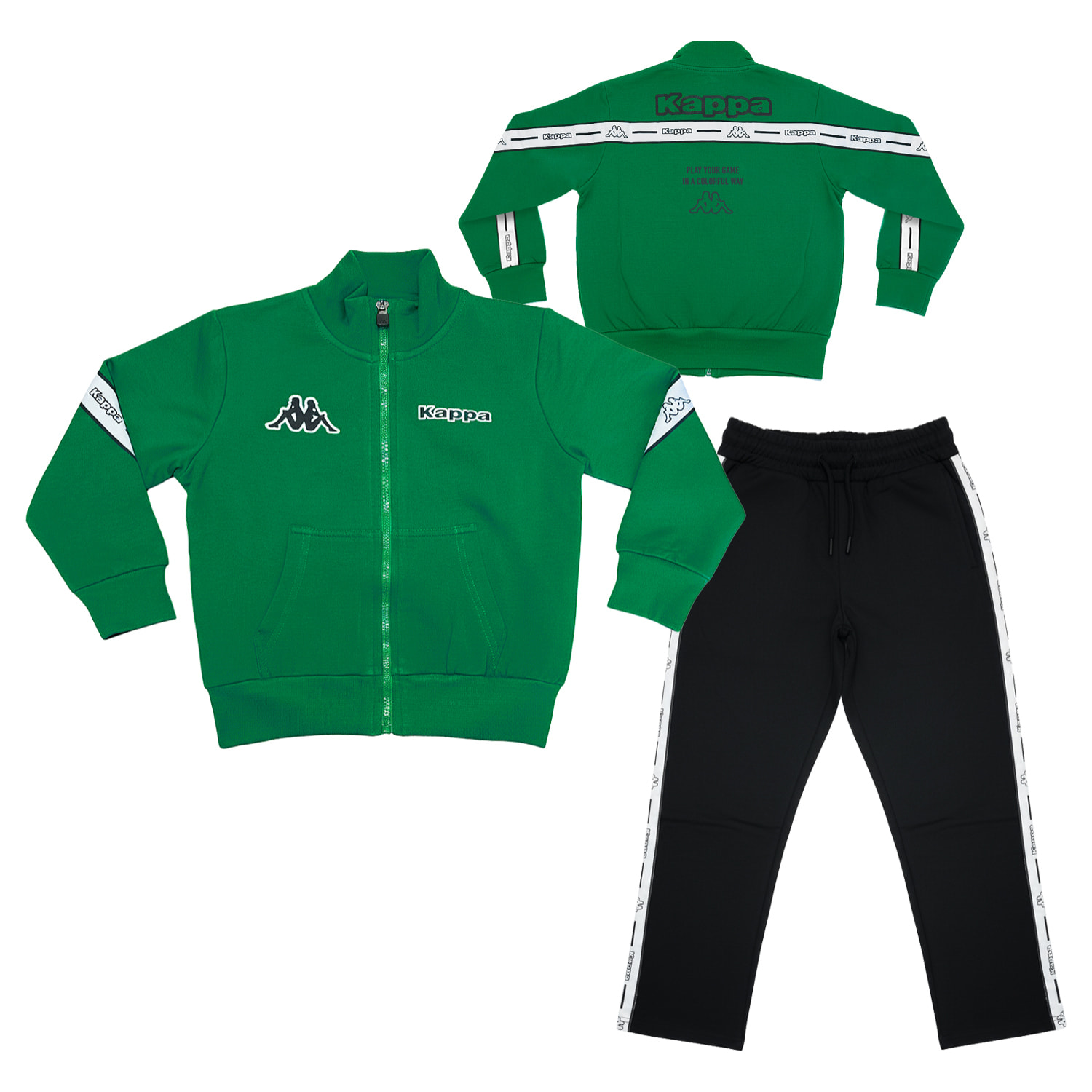 Tuta Bimbo KAPPA 3 - 7 Anni Cotone Felpato