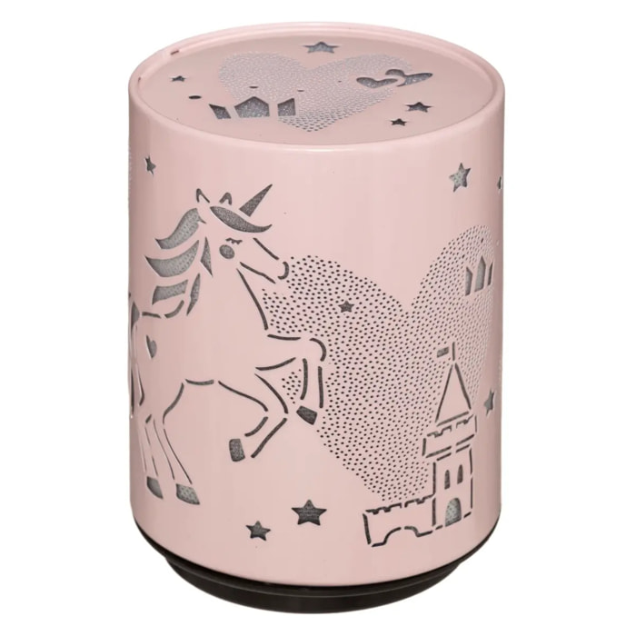 Veilleuse enfant LED "Push" - métal - H11 cm