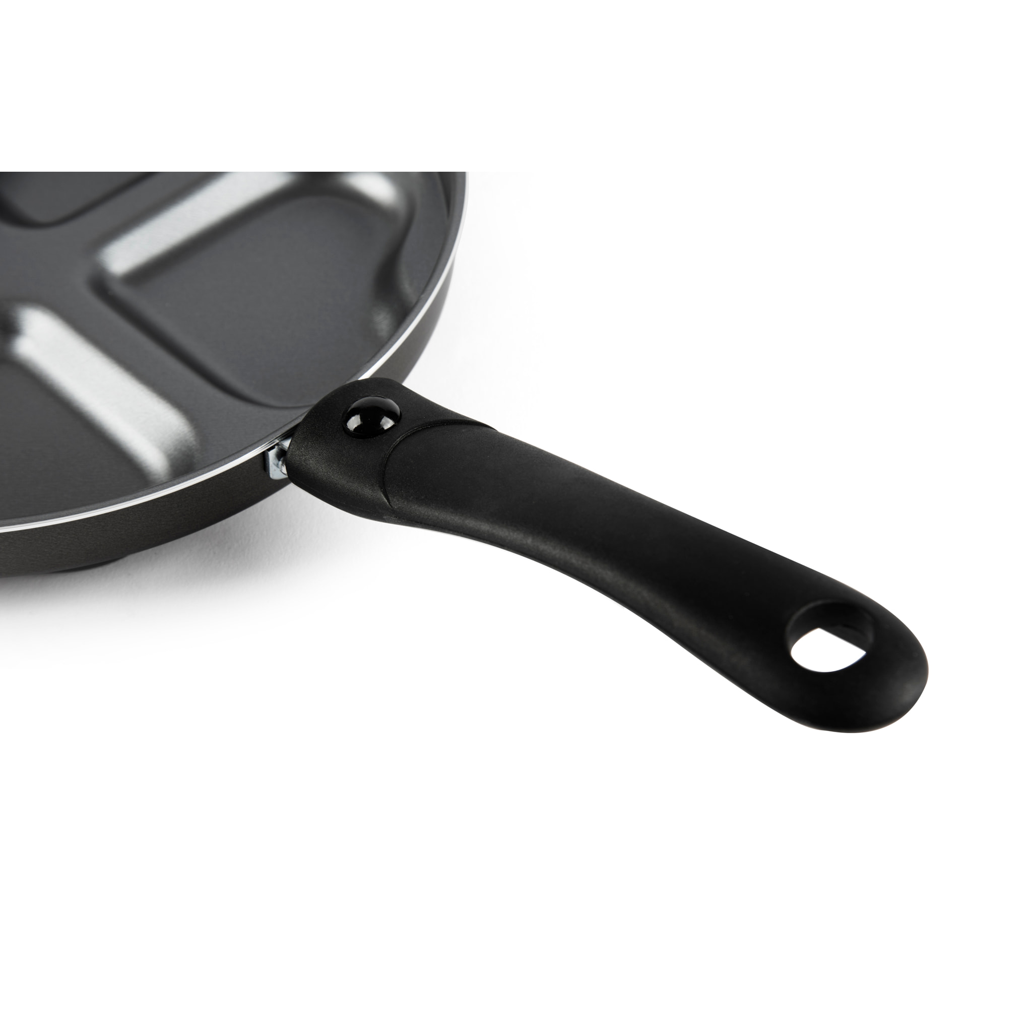 Padella 25,5 cm 4 scomparti a cuore Excelsa – Heart, Alluminio Nero