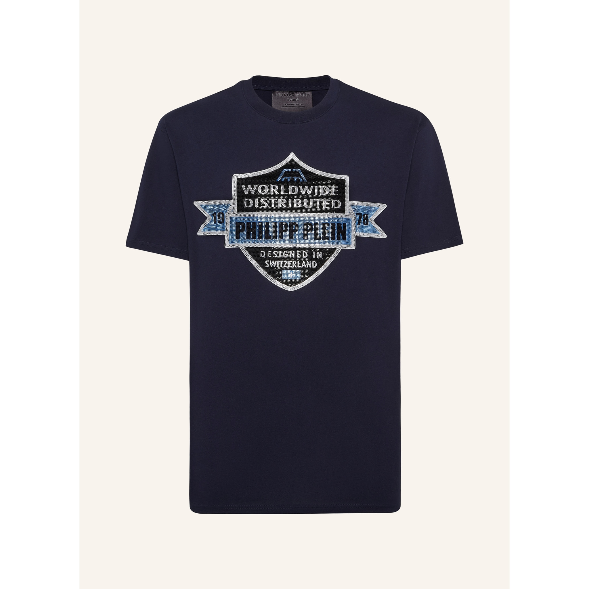 PHILIPP PLEIN Camiseta Cuello Redondo Ss CREST