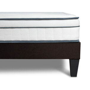 Matelas Hybride Bartoldi, 22 cm, Soutien Ferme, Ressorts Ensachés & Mémoire de Forme, Déhoussable