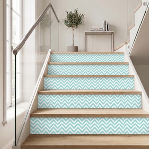 Stickers adhésifs escalier carrelages | Sticker Autocollant contremarche Carreaux de ciment carrelages adhésif - ADALBERT