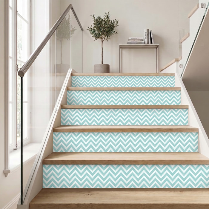 Stickers adhésifs escalier carrelages | Sticker Autocollant contremarche Carreaux de ciment carrelages adhésif - ADALBERT