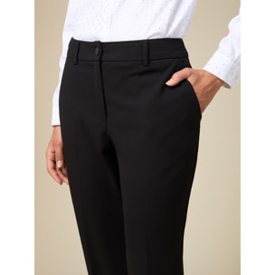 Oltre - Pantalones de tejido scuba crepé - Negro