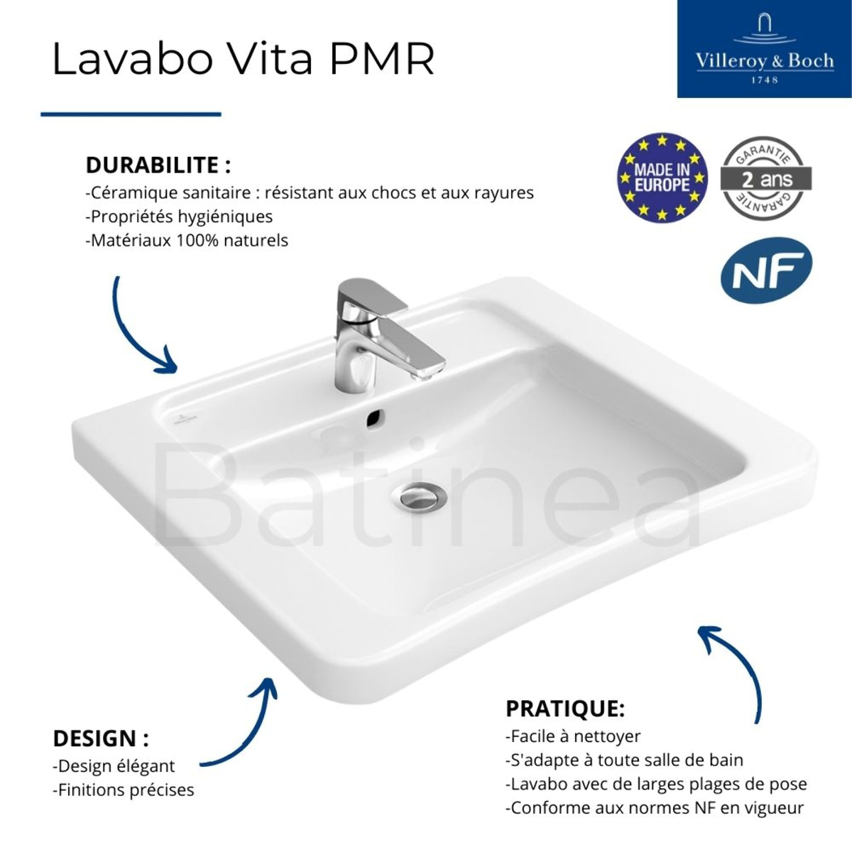 Lavabo PMR Architectura Vita