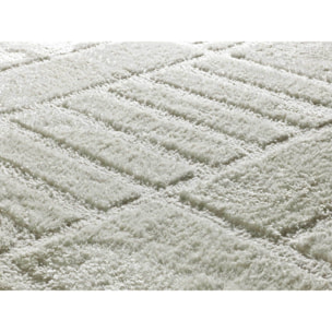 Alfombra de estilo escandinavo en color crema Blanche, varias medidas disponibles