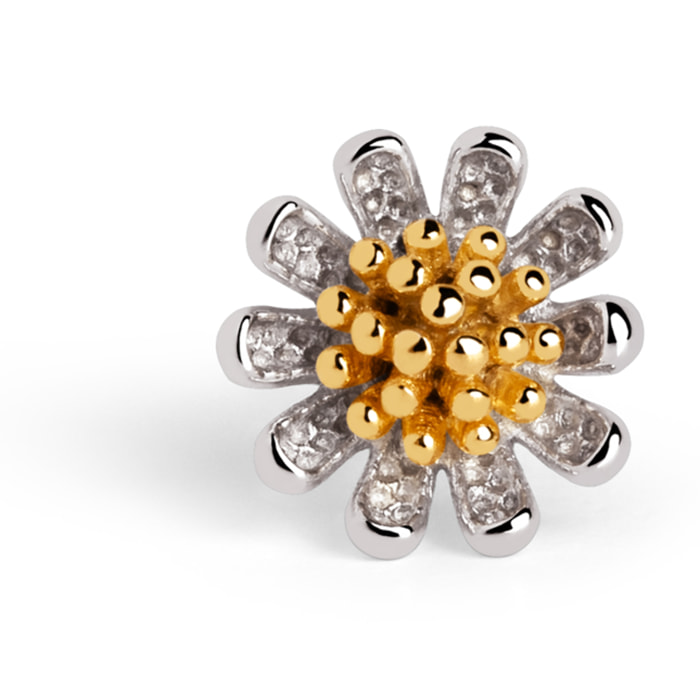 Orecchino Margherita in argento placcato oro