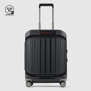 Piquadro Trolley cabina rigido fast-check a 4 ruote con tas