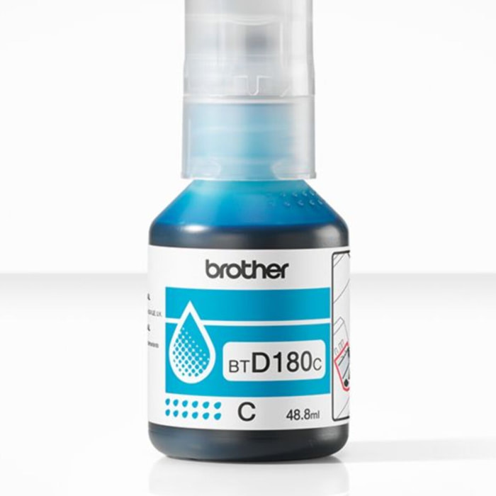 Cartouche d'encre BROTHER Bouteille BTD180C Cyan
