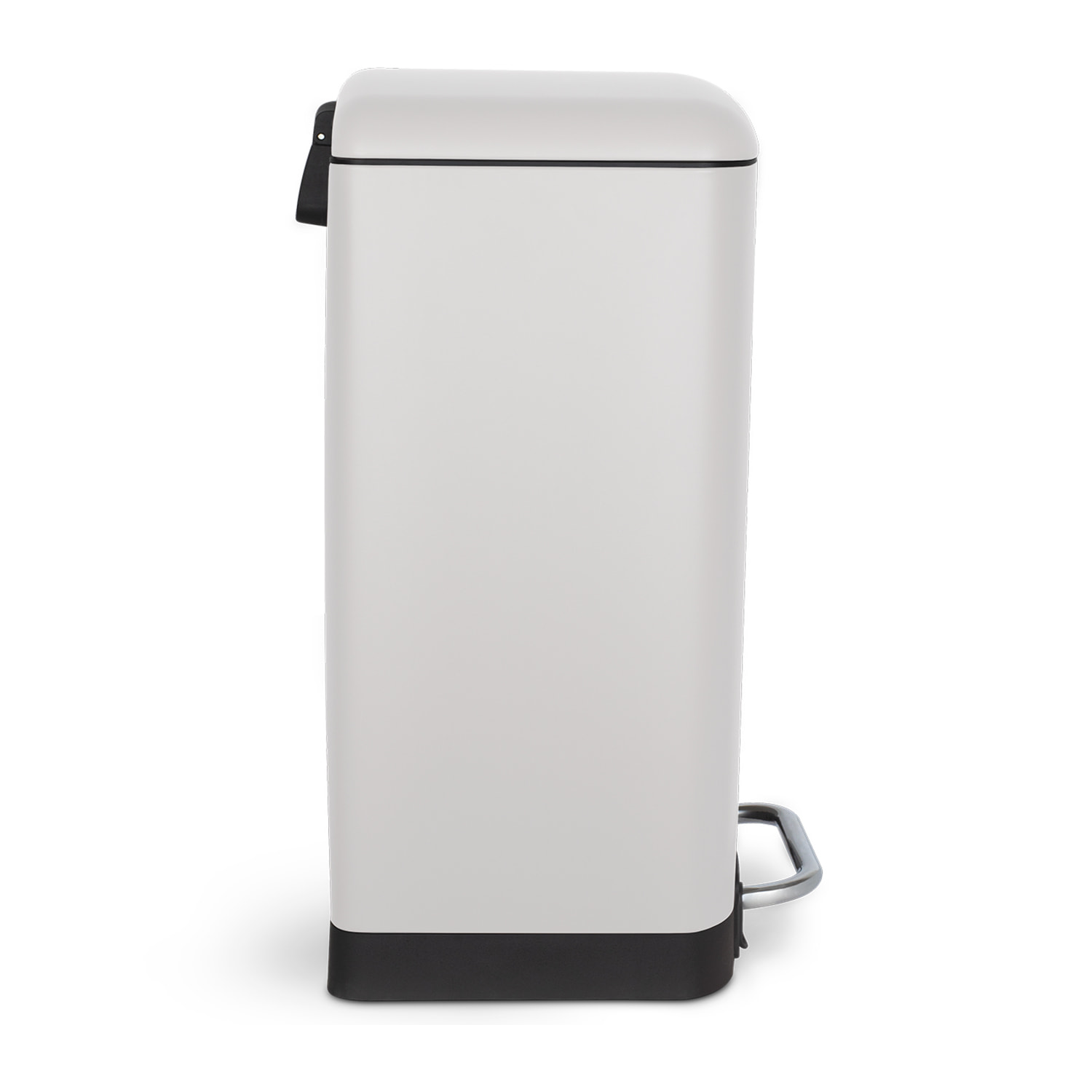 Papelera de cocina con pedal de acero inoxidable Nº 528 Les Collectors (20L- cubo interior extraíble- color blanco)