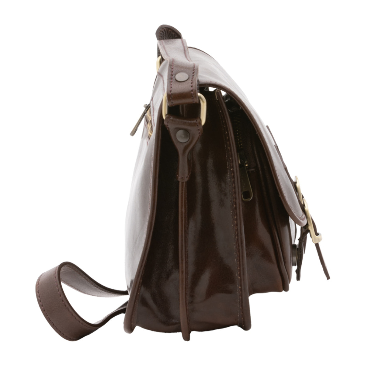 Borsa a tracolla  da donna In Vera pelle Made in Italy 27,5x22x12 cm