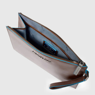 Piquadro Pochette porta iPad®mini in pelle con tasca per AirPods®