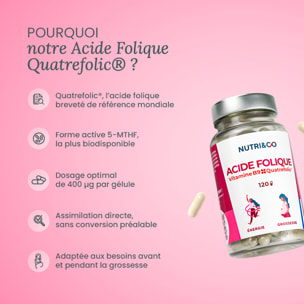 Acide Folique Vit B9 - 120 gélules - Lot de 3